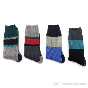 Patchwork Fleece thermische sokken voor mannen